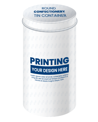 Hộp Thiếc Tròn In Đựng Bánh Kẹo (Φ84)